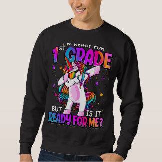 Sweatshirt Je suis prêt pour la 1ère année de retour à l'écol
