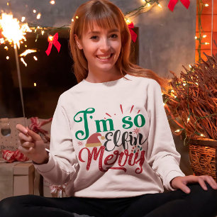 Sweatshirt Je suis tellement Elfin Merry Mignonne Mignonne Ty