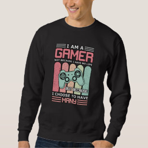 Sweatshirt Je suis un joueur   Jeu vidéo