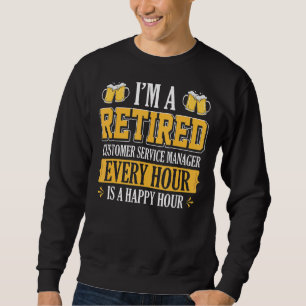 Sweatshirt Je suis un responsable du service client à la retr