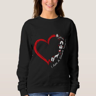Sweatshirt Je Suis Une Simple Femme Camping Vin Chien Feu Mon