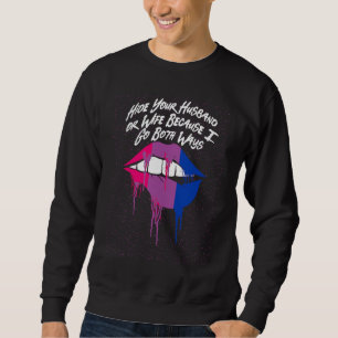 Sweatshirt Je vais dans les deux sens Bisexuel LGBTQ Bi Fiert