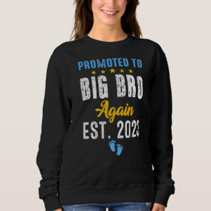 Sweatshirt Je vais être un grand frère à nouveau 2023 Big Bro