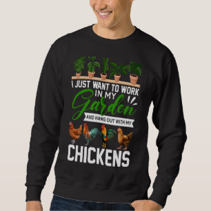 Sweatshirt Je Veux Juste Travailler Dans Mon Jardin Et Me Ten