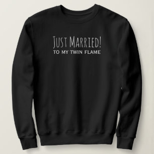 Sweatshirt Je viens de me marier à ma lune de miel romantique