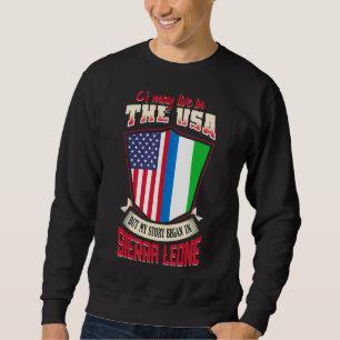 Sweatshirt Je Vis Peut-Être Aux Etats-Unis Mais Mon Histoire