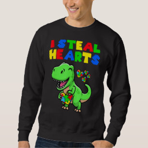 Sweatshirt Je Voler Coeurs Sensibilisation sur l'autisme Puzz