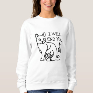 Sweatshirt Je vous terminerai, Gamer Funny Minimal Mignonne C