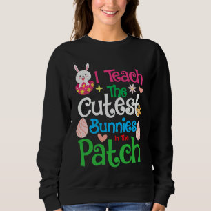 Sweatshirt J'enseigne aux plus mignons petits lapins Prof drô
