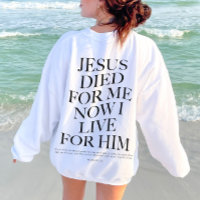 Jésus est mort pour moi | Vêtements esthétiques ch