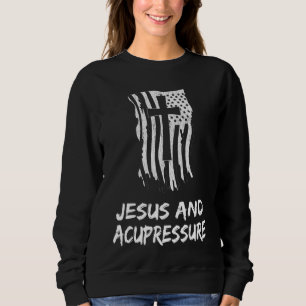 Sweatshirt Jésus Et Acupression. Christian Acupression Thera