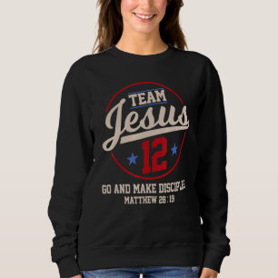 Sweatshirt Jésus et Équipe de Baseball Jésus Christian Matthi