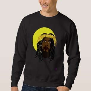 Sweatshirt Jésus Noir Africain-Américain Jésus Avec Dreadlock