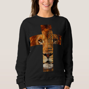 Sweatshirt Jésus Religieux Chrétien Le Lion De Juda Croix