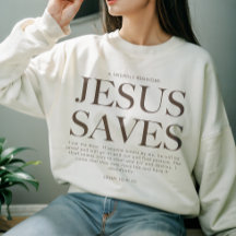 Jésus sauve | Chrétien esthétique Unisex Vêtement 