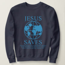 Jesus Saves Graphic 90's bleu foncé