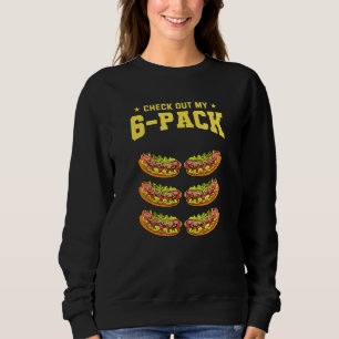 Sweatshirt Jetez Un Coup D'Oeil À Six Paquets Chauds Chien Fo