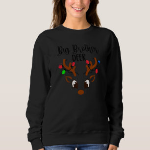 Sweatshirt Jeu de Noël familial Big Brother Deer Matching