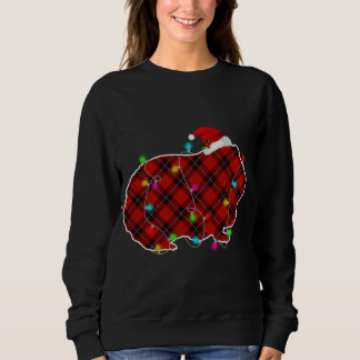Sweatshirt Jeu de Noël rouge pyjama feux de Noël cari Anima