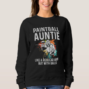 Sweatshirt Jeu De Paintball Femme Pour Une Tante De Paintball