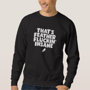 Sweatshirt Jeu de plumes d'oiseaux qui est fou de citrouille