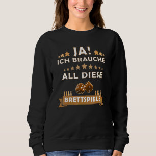 Sweatshirt Jeu de société Suchti Connoisseur Jeu Expert Jeu E
