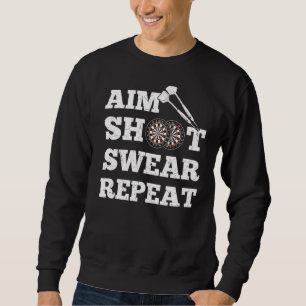 Sweatshirt Jeu de tir à manger Répéter fléchettes Vintages Ta