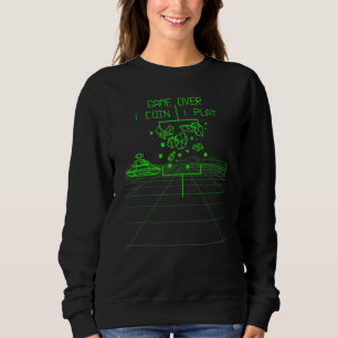 Sweatshirt Jeu Over Classic 80s Retro Video Arcade Vintage 8