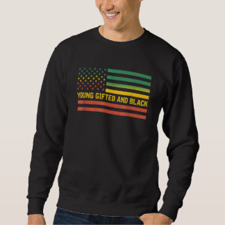 Sweatshirt Jeune Ed Et Noir Histoire Us Drapeau Amérique Afri