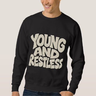 Sweatshirt Jeune et Inquiet Typographie Gras