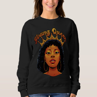 Sweatshirt Jeune Reine Mois de l'histoire des Noirs Afro-Amér