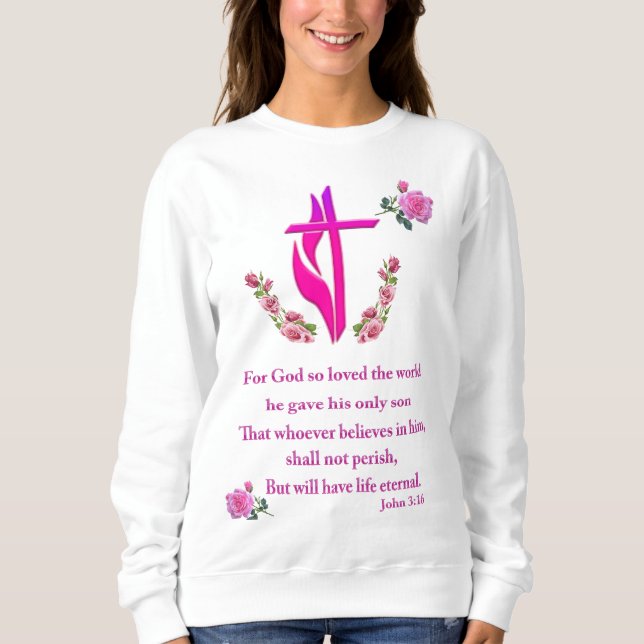 Sweatshirt John 3:16 (Devant)