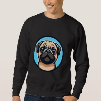 Sweatshirt Joli Carlin Visage Dessin, Cadeaux pour les amateu