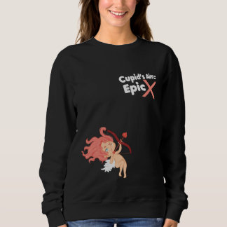 Sweatshirt Joli Cupidon aux Cheveux Roses