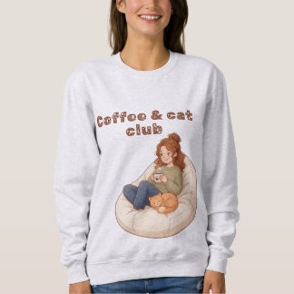 Sweatshirt Joli design Café & Club Chat 