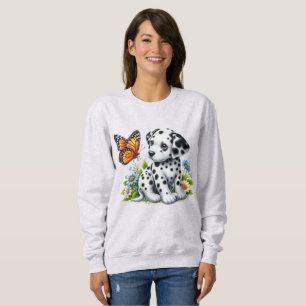 Sweatshirt Joli(e) ami(e) dalmate/papillon