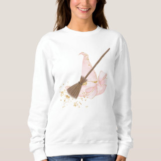 Sweatshirt Joli en rose sorcière Casquette et chambre, Sweats