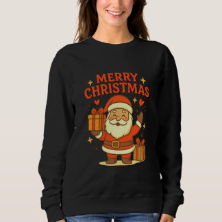 Sweatshirt Joli Père Noël Art de Noël – Joyeux Noël