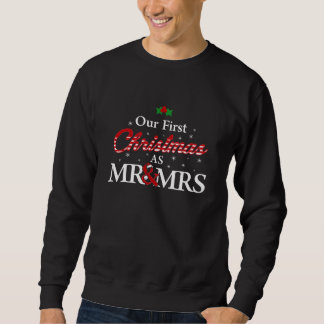 Sweatshirt Joli Premier Noël En Tant Que M. & Mme