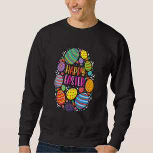 Sweatshirt Jolie Pâques Pour Les Filles Ados Garçons Couleur 