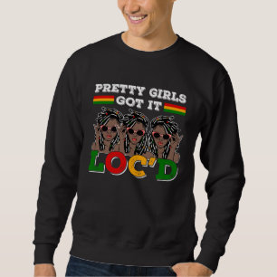 Sweatshirt Jolies Filles Cheveux Melanin Afro Femme Verrouill