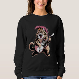 Sweatshirt Jouer Guitar Rock Star Rock and Roll Rétro Prince