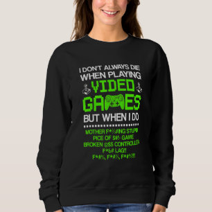 Sweatshirt Jouer Jeux Vidéo Gamer console de jeu Gamer