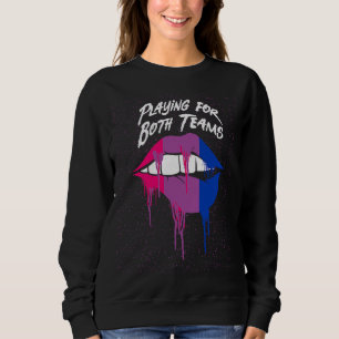 Sweatshirt Jouer pour les deux équipes Bisexual LGBTQ Bi Prid