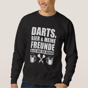 Sweatshirt Joueur Dart 180 Cent Quatre-Vingt Bières