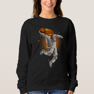 Sweatshirt Joueur de basket-ball d'Halloween Astronaute Citro