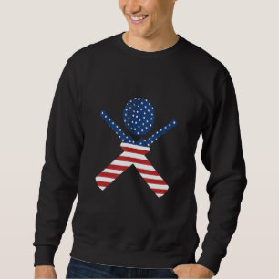 Sweatshirt Joueur de cricket Sports Bateaux de cricket Americ