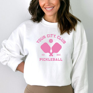 Sweatshirt Joueur de l'équipe de Pickleball Club Personnalisé