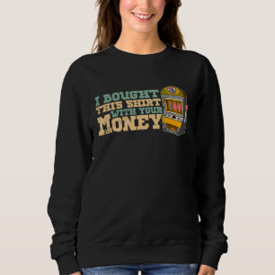 Sweatshirt Joueur de machines à sous de casino pub de jeux de