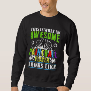 Sweatshirt Joueur de Paintball Tie Dye Graphisme Adulte & Enf